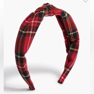 Jcrew plaid tartan knot headband